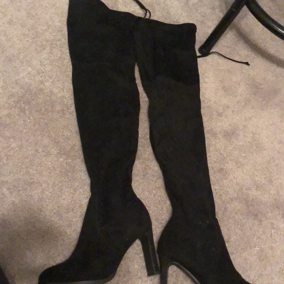 Size 6.5 Catherine malandrino black boots knee high - Picture 3 of 3